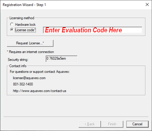 Use the evaluation code to register
